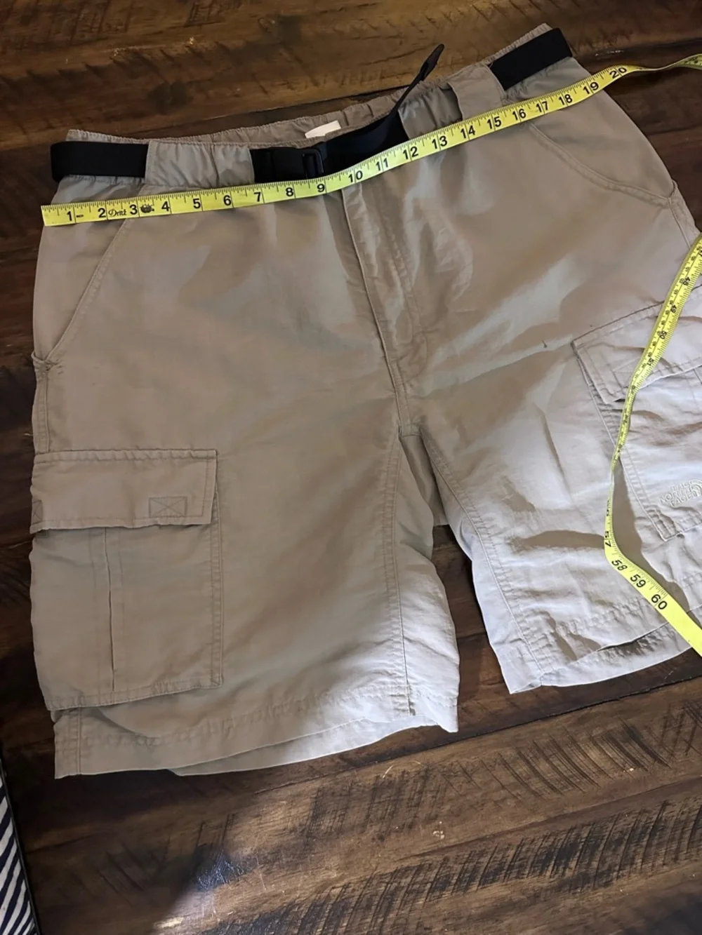 The North Face Cargo Shorts Mens L Belted Hiking Outdoor Nylon